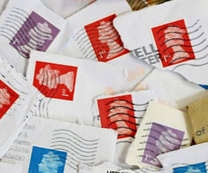 Used postage stamps